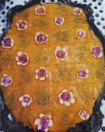 غنچه گل محمدی خشک تزیین حلوا