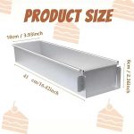 ابعاد و سایز قالب مستطیل تیرامیسو استیل مدل لوف سایز 10×40
