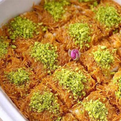 طرز تهیه حلوا عربی با رشته شعریه