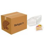 ظرف کیک اسلایس سه گوش عمده کارتن 600 عددی
