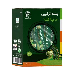 ماچا لته ترکیبی بدون شکر پپتینا - بسته 10 عددی