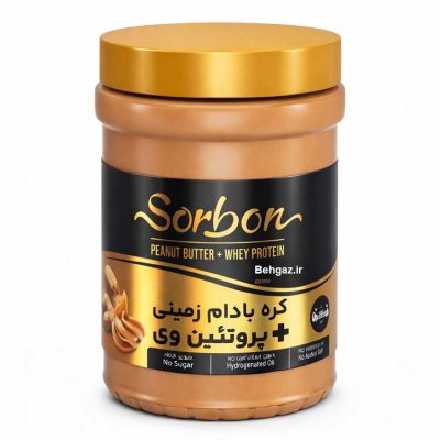 کره بادام زمینی با پروتئین وی سوربن - 400 گرم