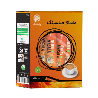 چای ماسالا با جینسینگ تشریفاتی بدون شکر پپتینا بسته 10 عددی