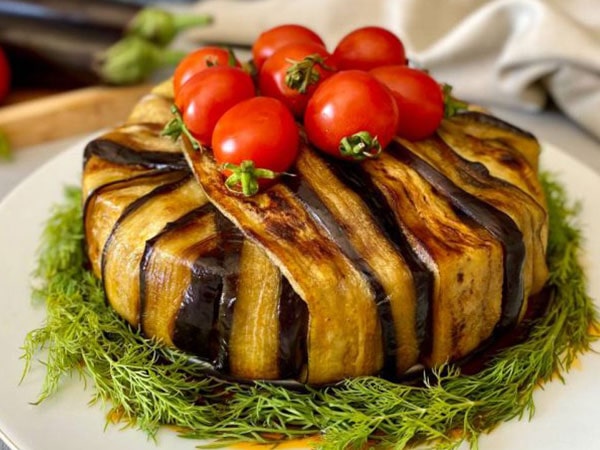 پیش غذا با بادمجان