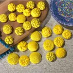 کاتر شیرینی پزی مدل ست اقتصادی نخودی برنجی مجموعه 7 عددی