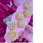 کاتر شیرینی پزی مدل ست اقتصادی نخودی برنجی مجموعه 7 عددی
