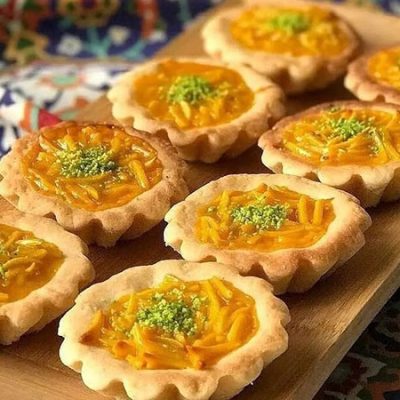 شیرینی تارت مغزدار