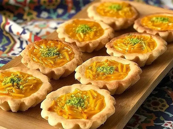 شیرینی تارت مغزدار