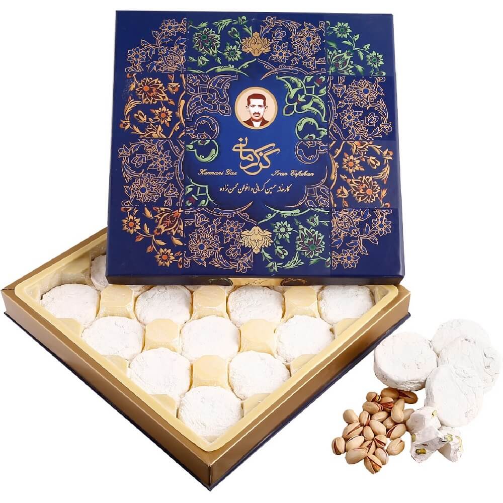 گز کرمانی 40% آردی پسته فوق انگبینی