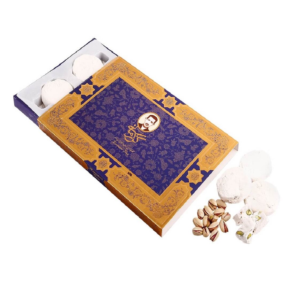 حقایق تغذیه‌ای گز کرمانی 42% مغز پسته ویژه آردی 250 گرمی