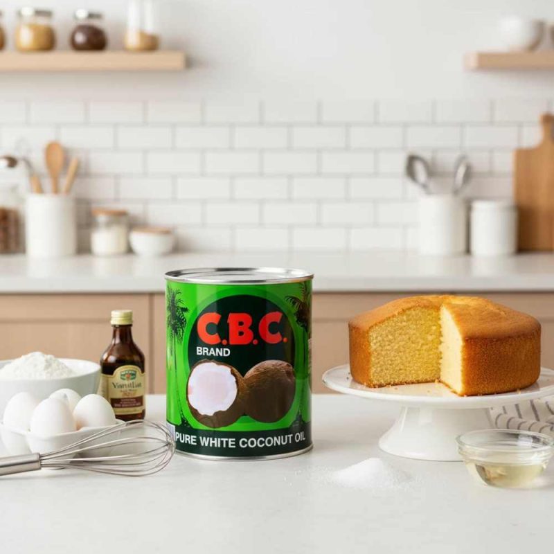 تهیه کیک با روغن نارگیل سفید خالص