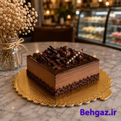 سرو کیک تولد روی زیر کیکی مقوایی گرد سایز ۲۳