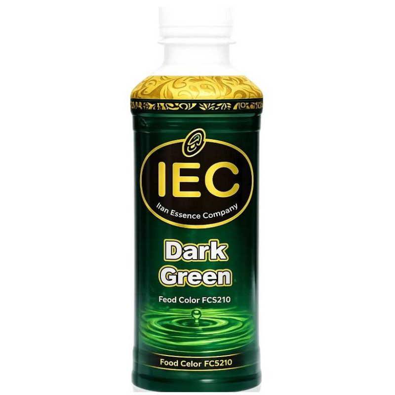 رنگ خوراکی اسانس ایران IEC مدل مایع سبز تیره - 250 گرم