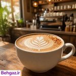 تهیه لاته نارگیل گرم با سیروپ نارگیل سن ایچ