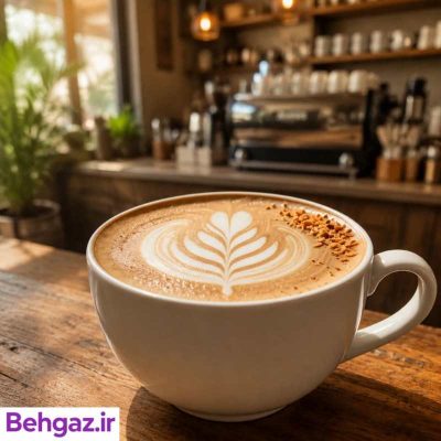 تهیه لاته نارگیل گرم با سیروپ نارگیل سن ایچ