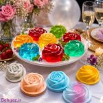 کاربرد در مهمانی قالب ژله پلاستیکی مدل گل و پیچ مجموعه 4 عددی
