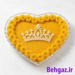 تزئین حلوای پاتختی با ترافل تزئینی مرواریدی سفید صدفی متالیک