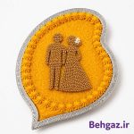 تزئین حلوای پاتختی با ترافل تزئینی مرواریدی طلایی