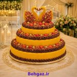 تزیین کیک حلوای عروسی با ترافل اسپرینکلس میکس مجیک