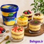 تهیه دسرهای لیوانی با پودر دسر کاسترد کلاسیک افخم