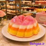 تهیه پودینگ رنگی با قالب کیک شیفون ویولا