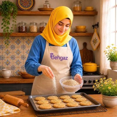 تهیه کلوچه با آرد جوانه گندم