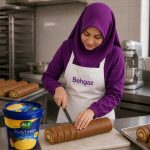 حلوای رولتی مغزدار با پودر دسر کاسترد کلاسیک افخم