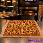 سینی و دیس مشکی فر سایز بزرگ 40x30 - Image 4