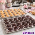 کاربردهای کپسول کیک پای سیب طرح دار نسوز