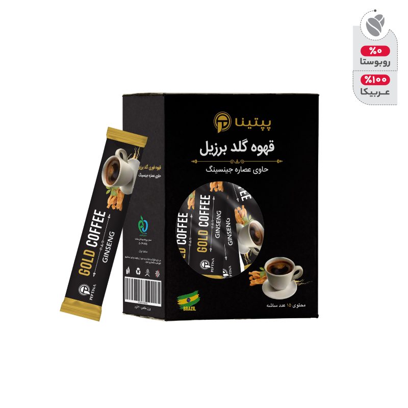 قهوه فوری گلد جینسینگ پپتینا بسته 15 عددی