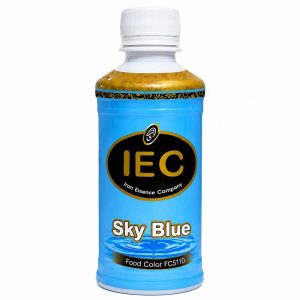 رنگ خوراکی اسانس ایران IEC مدل مایع آبی آسمانی - 250 گرم