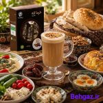صبحانه ایرانی با خرما لته کلاسیک بدون شکر و شیرین شده با استویا پپتینا