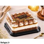 کاربرد ظرف دسری و کیک کارینا طلقی شفاف تیرامیسو