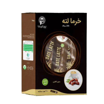 خرما لته کلاسیک بدون شکر و شیرین شده با استویا پپتینا بسته 10 عددی