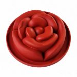 قالب سیلیکونی دسر حلوا کیک و ژله مدل گل رز گالیگا سایز 12
