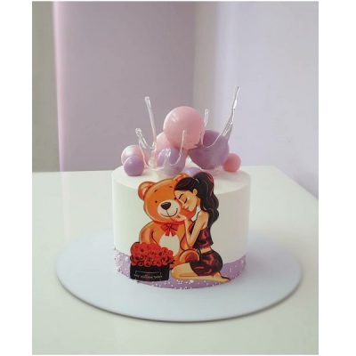 تاپر تزیین کیک بهگز مدل خرس عروسکی