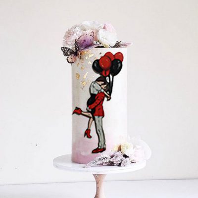 تاپر و ابزار تزیین کیک بهگز مدل عشق ابدی