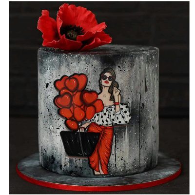 ابزار و تاپر تزیین کیک بهگز مدل یک سبد عشق