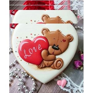 کاتر شیرینی پزی بهگز مدل خرس قلبی